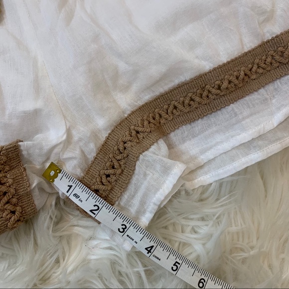 Barok linen ruffle lace shorts boho romper small - Picture 8 of 13